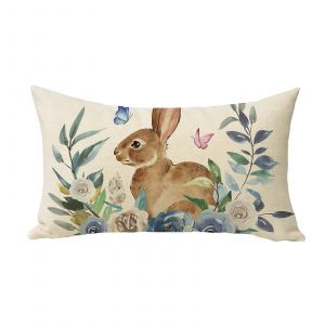 Pâques, lapin de taille décoratif oreiller gaine - Neuf