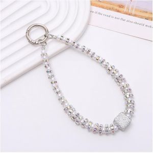 Kal-Cha&icirc;ne De T&eacute;l&eacute;phone Portable Avec Strass - Cha&icirc;ne De T&eacute;l&eacute;phone - Paillettes - Pendentif Pour T&eacute;l&eacute;phone Portable - Cha&icirc;ne De T&eacute;l&eacute;phone Portable - Bijou De T&eacute;l&eacute;phone Portable Pour Femme - 18# - Neuf