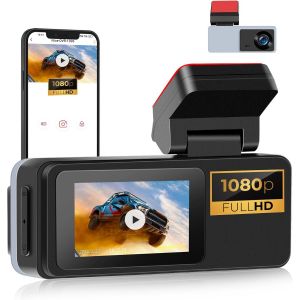 KPLE-Dashcam Auto 1080P Full Hd Dashboard Recorder Avec Écran 2 Pouces,Enregistrement En Boucle De Vision Nocturne Dash Cam Pour Voitures 170 Grand Angle Wdr Et G-Sensor - Neuf