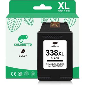 CHECARZHN--NO1-338 Xl 343 Xl Cartouches D'Encre Remanufacturées Pour 338Xl 343Xl Photosmart B8330 B8350 2605 2610 2710 Deskjet 460 5740 6540 Officejet H470 100 150 6210 6213 7210 Psc 1600 1610 2350 Nior - Neuf