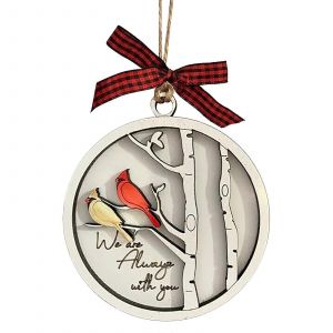 Double Terrasse en Bois, des Oiseaux de No&euml;l Suspendus D&eacute;cor Rustique, Festive Ornement pour la Saison &agrave; Domicile Affichage Multicolore - Neuf