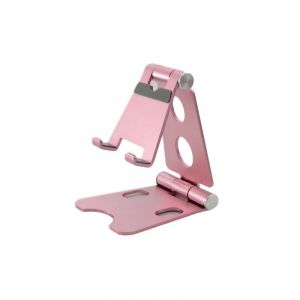 T&eacute;l&eacute;phone Stand, Enti&egrave;rement Pliable & R&eacute;glable, Compatible Avec L'iphone 11 Pro, Xs, Xs Max, Xr, X, 8, Ipad Mini, Nintendo Commutateur, Comprim&eacute;s (De 3,5 &Agrave; 10 Pouces), Tous Les T&eacute;l&eacute;phones Cellulaires (Or Rose) - Neuf