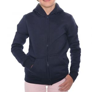 Sweat Zipp&eacute; &Agrave; Capuche Enfant Fille Et Gar&ccedil;on Bleu Marine, Poche Kangourou, 3 &Agrave; 14 Ans (Taille 9-11 Ans,Couleur Bleu) - Neuf