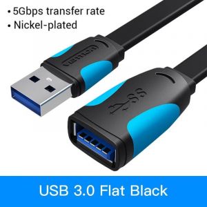Vention Usb 3.0 Câble D'Extension Mâle À Femelle Câble D'Extension Vitesse Rapide Usb 3.0 Câble Étendu Pour Ordinateur Portable Usb 2.0 Extension.Usb 3.0 Black A13.0,5 M - Neuf