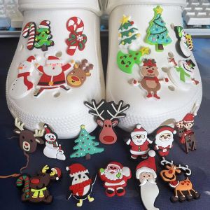 24pcs De No&euml;l De La S&eacute;rie En Pvc Amovible En Caoutchouc Souple Fleur De Chaussure De Chaussure De - Neuf