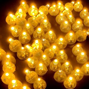 TRAHOO-50 pi&egrave;ces Lumi&egrave;res LED pour ballons blanc chaud, Mini lumi&egrave;res LED rondes pour ballons, petites boules lumineuses pour lampions en papier, mariage, No&euml;l, f&ecirc;te, anniversaire, d&eacute;coration - Neuf