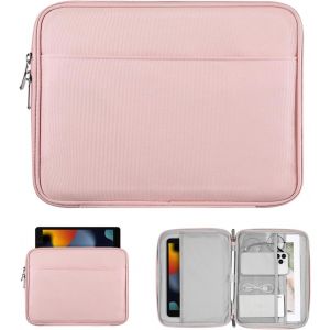 9-11"" Étui De Tablette Pour Ipad 10ème Gén. 10.9"", Ipad 9ème/8ème/7ème Gén. 10.2"", Ipad Air 11/Air 5ème/4ème Gén. 10.9"", Galaxy Tab A9+/A9 Plus 11"", Étui De Transport Avec Poche, Rose.[F96] - Neuf