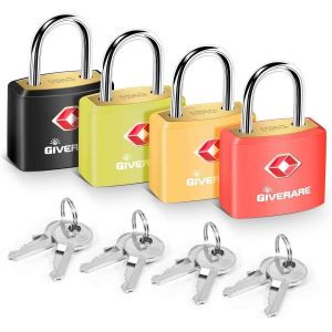 BMTTERQGWO-4 Cadenas Voyage TSA Laiton ABS pour Valise Sac Salle Sport Boite Bijoux - GIVERARE - Neuf