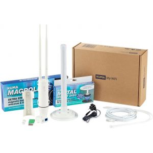 lbgwp60-My Wifi Antenne Booster Kit - 600 Mbps Dual Band 5Ghz 2,4Ghz Hotspot Wi-Fi - Amplificateur De Signal Antenna Sans Fil Pour Maison Bureau Jardin Bâtiment - ¿¿Répéteur Routeur Point D'Accès Ap - Neuf