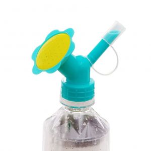 HJLIAN Bec verseur a double tete pour bouteille d'arrosage en plastique, convertisseur pour arroser les plantes ou les fleurs - Neuf