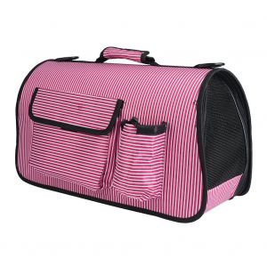 Hjlian Sac A Main Pliable Et Respirant Pour Animaux De Compagnie, Sac A Bandouliere Pour Chien Et Chat, Voyage En Plein Air (Rose, S) - Neuf
