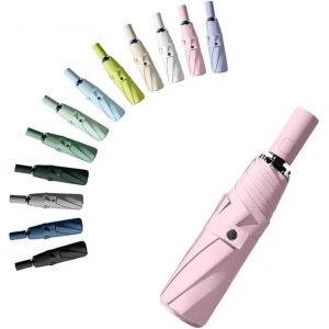 Voyage Parapluie Pliant De Poche,Compact Automatique Ouverture Et Fermeture Résistant Au Uv,Ultra Léger Soli De Petit Parapluie Enfant Sac À Dos Pour Homme Et Femme Activités De Plein Air - Neuf