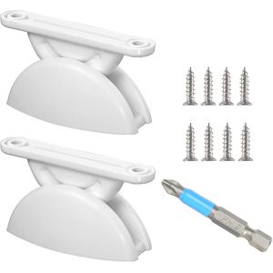 ChenQuanSarl-Loquets De Porte Pour Caravane, 2 Paires Retenue De Porte Caravane Avec Perceuse, Butoirs De Porte De En Forme De T Forme Porte Loquet Pour Rv Remorque Camping Car Cargo Remorque - Neuf