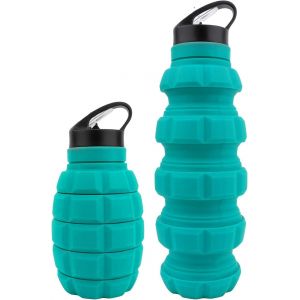 Checarzhn--No1-Bouteille De Sport 580 Ml Étanche Et Sans Bpa, Bouteille De Sport Portable Respectueuse De L'environnement, Couvercle À Rabat Avec Buse D'aspiration, Ouverture À Un Bouton,Réutilisable - Neuf