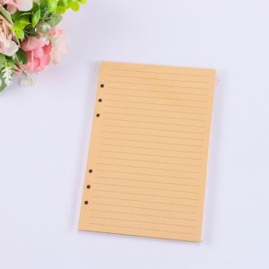 Un Morceau De A5 Horizontal Kraft Doublé De Recharge De Papier, 14.2*21*1.4 Cm, 6 Trous De Classeur Insertion Peut Être Rempli Avec De L'ordinateur Portable, Carnet, Journal De Voyage - Neuf