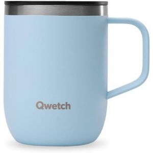 - Mug Isotherme Inox Recyclé Avec Anse & Filtre Infuseur Sable - Tisanière Isotherme 470ml - Thermos Café & Thé - 6h Chaud & 12h Froid - Bouchon Coulissant Anti-Éclaboussures - Neuf
