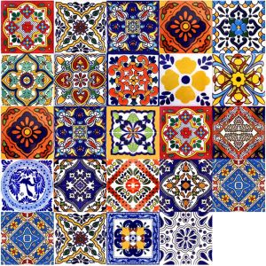 Stickers Carrelage 24 Pi&egrave;ces,20&times;20 Cm,Carrelage Adh&eacute;sif Mural En Pvc Imperm&eacute;ables De Style Marocain,Carreaux Adh&eacute;sif,Autocollant D&eacute;coratif Pour Cuisine,Salle De Bain,Chambre,Meubles - Neuf