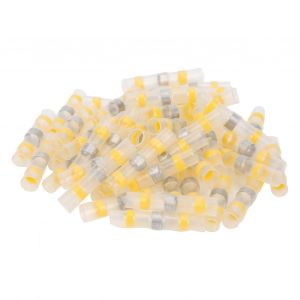 50Pcs Thermor&eacute;tractable Soudure Connecteur Joint Bout &agrave; bout Fil Borne Manchon Tube &Eacute;tanche - Neuf
