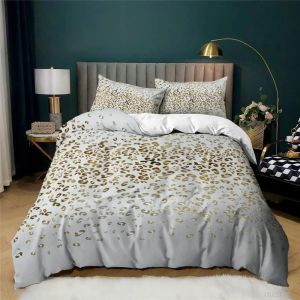 Parure De Lit 3 Pieces 100 % Bambou Naturel Avec Housse De Couette Et Taies D'oreiller, Motif Floral Jaune Et Rose, Avec Fermeture Éclair - Literie Douce Et Fraîche, Ideale Pour Le - Neuf