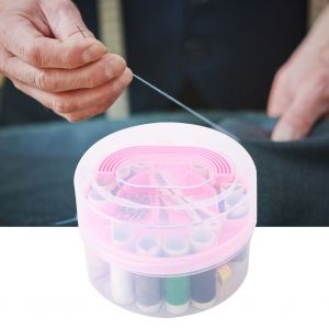 Boite a couture de voyage portable, boite a couture, outil pratique pour aiguilles a coudre, kits de couture pour broderie et artisanat - Neuf