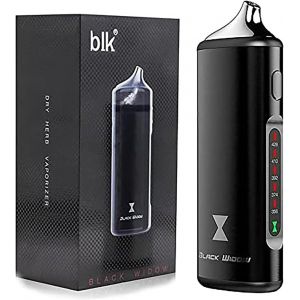 Vaporisateur Pour Herbes Sèches 2-En-1 Portable - Batterie 2200 Mah, Vapoteuse Electronique Compatible Avec Herbes Et Concentrés, Embout Buccal Magnétique, 5 Réglages De Température (Noir)[Z1671] - Neuf