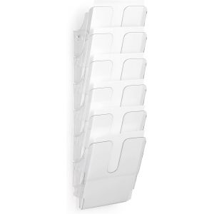 JEXNOVASHOP-DURABLE - Porte-documents mural FLEXIPLUS A6 - Format A4 portrait - Pour la pr&eacute;sentation de documents - 1 kit - Transparent - 1700014401 - Neuf