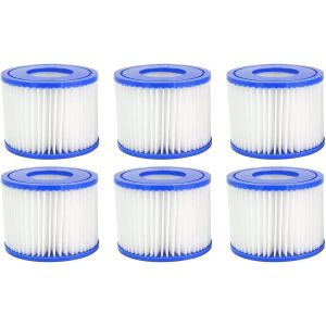 Cartouche de Filtre VI pour Bestway 58323, Hot Tub Filtre Taille VI Standard pour Tous Lay-Z-Spa Model, Paris Miami Vegas Monaco Palm Spring Cancun Helsinki etc. - Neuf