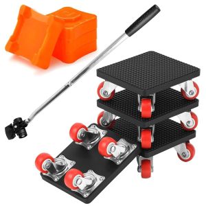 4 Piece Heavy Duty Furniture Lift,Moving Furniture Kit With 360 Degree Rotating Wheel And Furniture Lift,Heavy Load Furniture Casters For Moving Heavy Furniture,Refrigerator,Sofa - Neuf