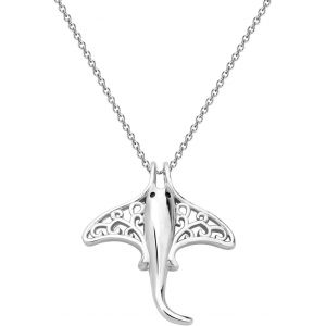 Kalanka-Collier Avec Pendentif Raie Manta - Cadeau Pour Les Amateurs De Raies Et D'explorateurs - Neuf