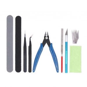 Kit d'outils de mod&egrave;le professionnel Ensemble d'outils Moddeler portable avec bo&icirc;te de rangement Outil de r&eacute;paration de r&eacute;paration de mod&egrave;le polyvalent - Neuf