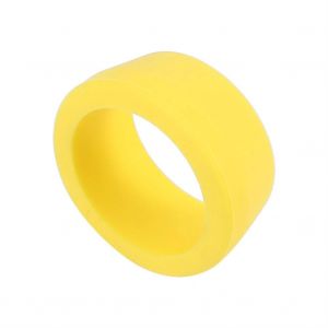 Anneau De Protection Anti-Poussi&egrave;re De Tige De Selle De V&eacute;lo De Montagne En Silicone &Eacute;lastique (Jaune / 25-30mm) - Neuf
