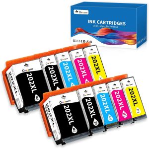 Lot de 10 Cartouche 202XL Compatible pour Epson 202XL Multipack Cartouche Encre 202 XL pour Epson XP 6100 Expression Premium XP-6100 XP-6105 XP-6000 XP-6005 XP-6001 - Neuf