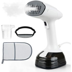 MEVRONISSHOP-D&eacute;froisseur Vapeur Portable 1800W - Fer &agrave; Repasser de Voyage avec D&eacute;froissage Rapide, 3 Niveaux de Vapeur et R&eacute;servoir 400 ml - Pour Chemises, V&ecirc;tements, Rideaux - Compact et Puissant - Neuf