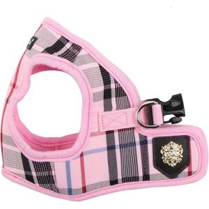 Kalanka-Junior - Harnais Petit Chien &Agrave; Carreaux - Gilet Souple - Convient &Eacute;galement Aux Chiots - Harnais Anti Traction Pour Chien, Rose, Xl - Neuf