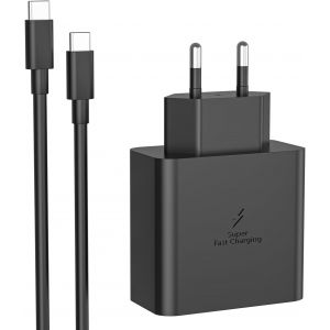 KALANKA-Chargeur Rapide USB-C 45W Super Charge Rapide pour Samsung Galaxy S25/S24 Plus/S23/S22 Ultra/S22+/S21/S20/A54/A34/A53/A33/A23/A56 5G/Note 20/10+/A71/A16, Charge Rapide Type-C et 2M C&acirc;ble(Noir - Neuf