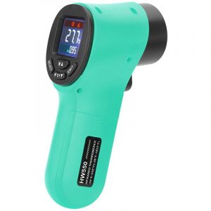 Portable Sans Contact Thermometre Infrarouge Numerique Pyrometre Aquarium Lcd Laser Thermometre Exterieur Thermometre Industriel -50550 C, Vert - Neuf
