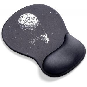 NSIECD-Tapis de souris avec repose-poignet ergonomique avec coussin en gel astronaute - Neuf