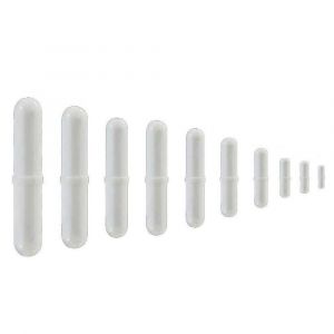 10 Pcs PTFE Magn&eacute;tique Agitateur M&eacute;langeur Barre D'agitation Barre Spinbar Agiter pour Utilisation De Laboratoire Couleur Blanche - Neuf