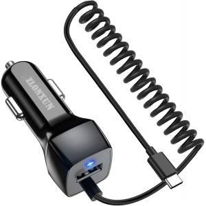 Chargeur Voiture Pour Samsung Galaxy S24/S23/S22/S21/S20/A52/A54/A51,Huawei P30 P20 Pro Mate 20,Google Pixel,Avec C&acirc;ble Type-C - Neuf