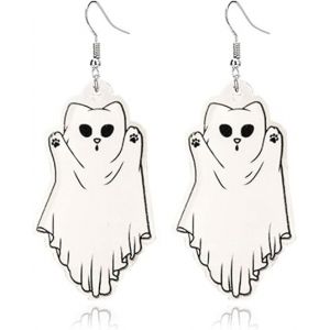 Boucles D'oreilles Citrouille Fantôme Mignonnes D'halloween Pour Femmes Boucles D'oreilles Araignée Chat De Dessin Animé Boucles D'oreilles Acryliques D'halloween Boucles D'oreilles Amusantes - Neuf