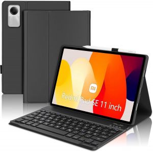 Chenquansarl-Étui De Clavier Pour Xiaomi Redmi Pad Se 11""2023-Qwertz Allemand Amovible Bluetooth Sans Fil,Étui Pour Redmi Pad Se 11"",Noir - Neuf