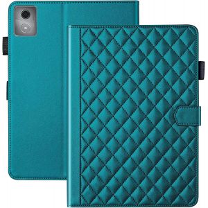 KAL-Coque Pour Lenovo Tab K11 Plus/ M11 Plus 11.45 Pouces 2024 Business Cuir Pu Tablet &Eacute;tui Pour Lenovo M11 Plus Avec Fente Pour Carte Fonction Stand Vert - Neuf