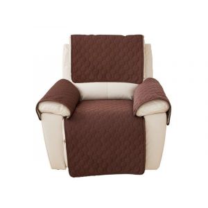 Tapis De Dossier Et D'assise Pour Fauteuil Inclinable R&eacute;sistant &Agrave; L'eau - Antid&eacute;rapant, Universel, Facile D'entretien, Couleur Caf&eacute; - Neuf