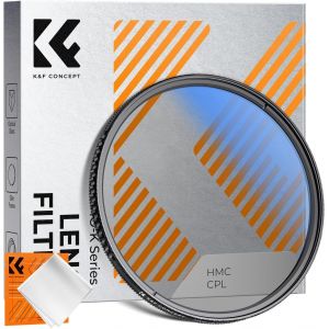 Filtre CPL 37mm Polarisant Slim + Chiffon de Nettoyage en Microfibre Emball&eacute; sous Vide pour Objectif Appareil Photo - Neuf