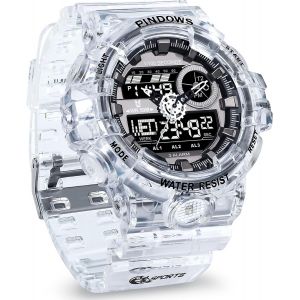 Montre Pour Hommes Montre Sport Num&eacute;rique Montres &Eacute;tanches Avec Alarmes/Compte &Agrave; Rebours/Chronom&egrave;tre/Num&eacute;rique-Analogique/Heure Double/Lumi&egrave;re/Militaire Montre.[J164] - Neuf