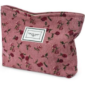 KALANKA-Trousse de Toilette Voyage, Trousses de Maquillage en Toile, Trousse Maquillage Femme, Cosmétiques à Glissière Portable, Sac de Organiseur Cosmétique Sac de Maquillage Femme - Neuf