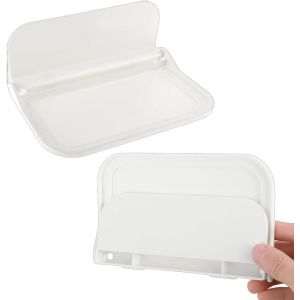 Lot de 2 étagères de rangement murales pliables sans perçage - Étagère flottante - Table de chevet - Support de rangement mural pour cosmétiques - Neuf