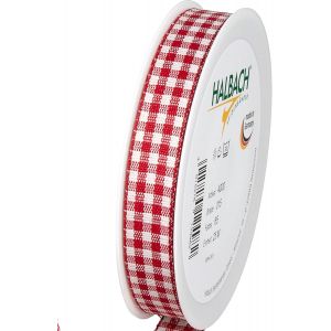 Kal-Vichy Ruban &Agrave; Carreaux Rouges De 15 Mm Pour Emballage Cadeau, Ruban De C&eacute;l&eacute;bration - Neuf