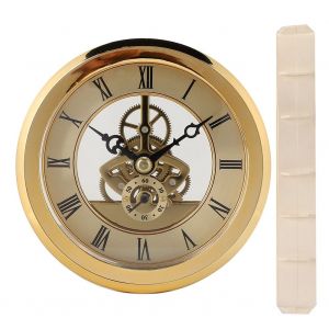 Horloge De Bureau Transparente En Metal A Monter Soi-Meme, 103 Mm, Accessoire D'horlogerie - Neuf