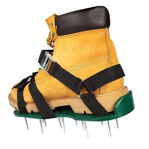 Aérateur de pelouse - 2x Nivellement des Ongles Chaussure avec 57mm Semelles et les Pointes Réglables en Pelouse Chaussure pour Aérateur de Pelouse et Aérateur Manuel de l'Aérateur Manuel de Scarificateur - Neuf